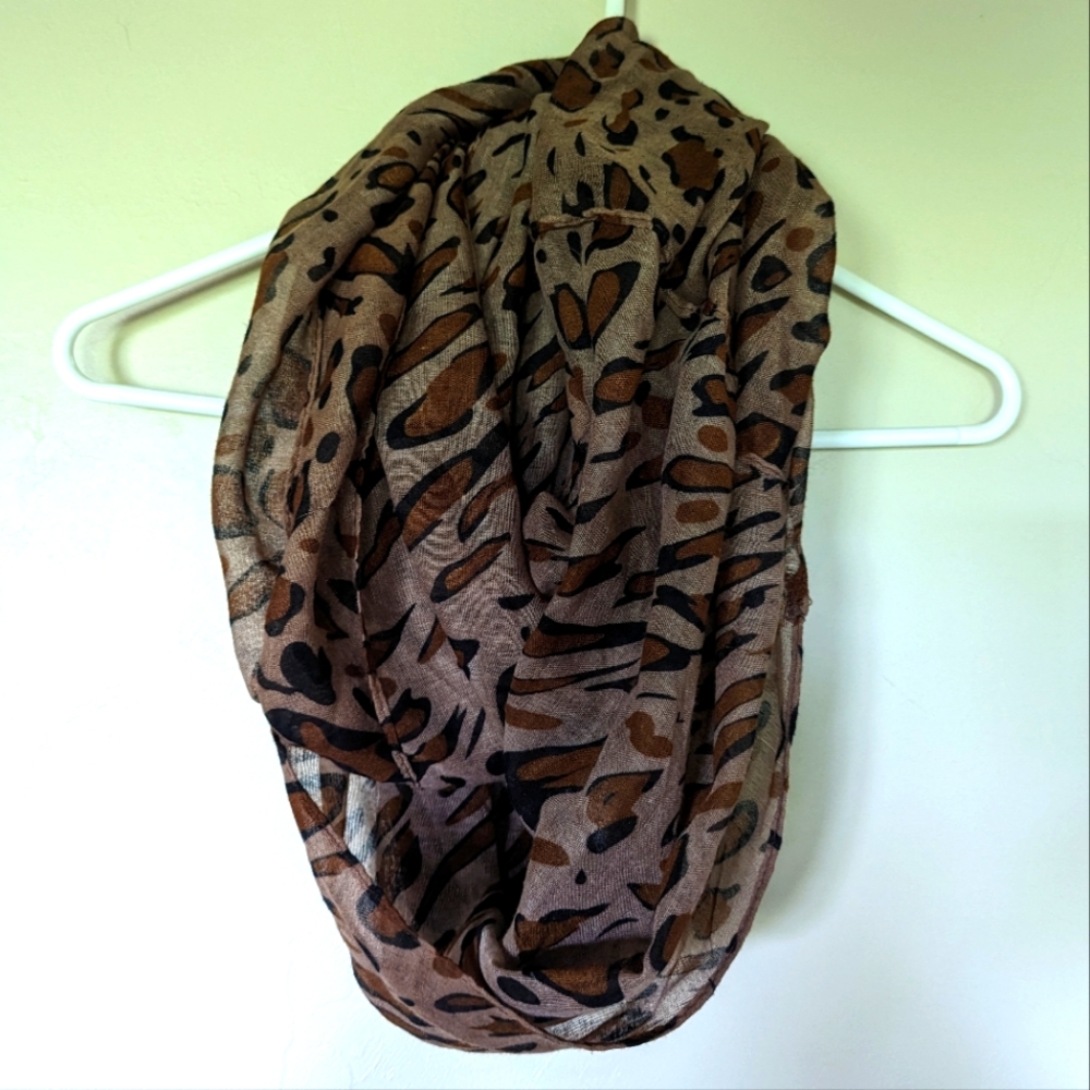 Animal print scarf